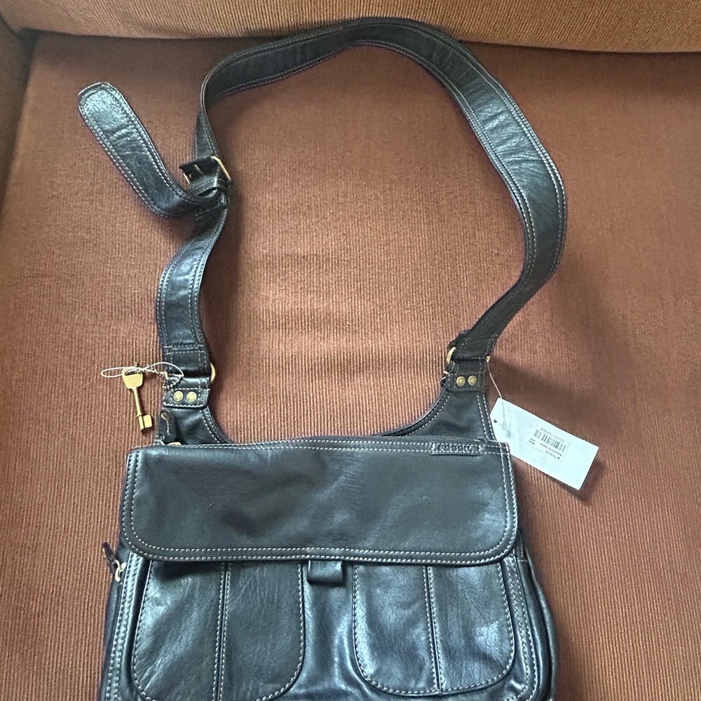 Black Leather Purse